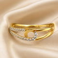 ANILLO CRUZADO CON CIRCONES