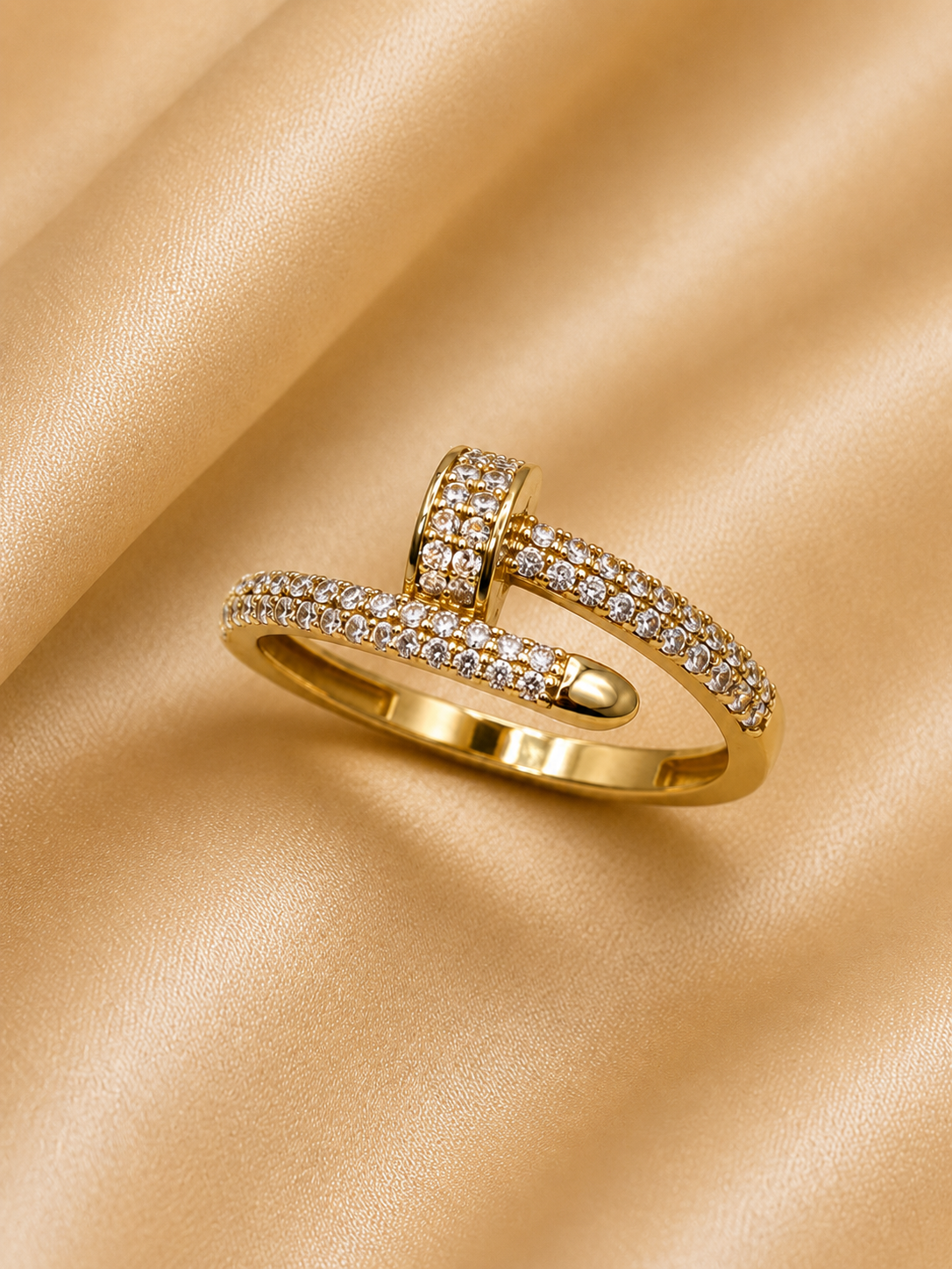 NAIL RING 18K GOLD