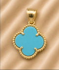 Dije Clover Azul