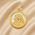 MEDALLA NÁCAR CON IMAGEN DE LA VIRGEN