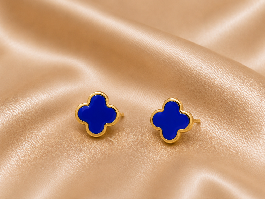 BLUE FLOWER EARRING