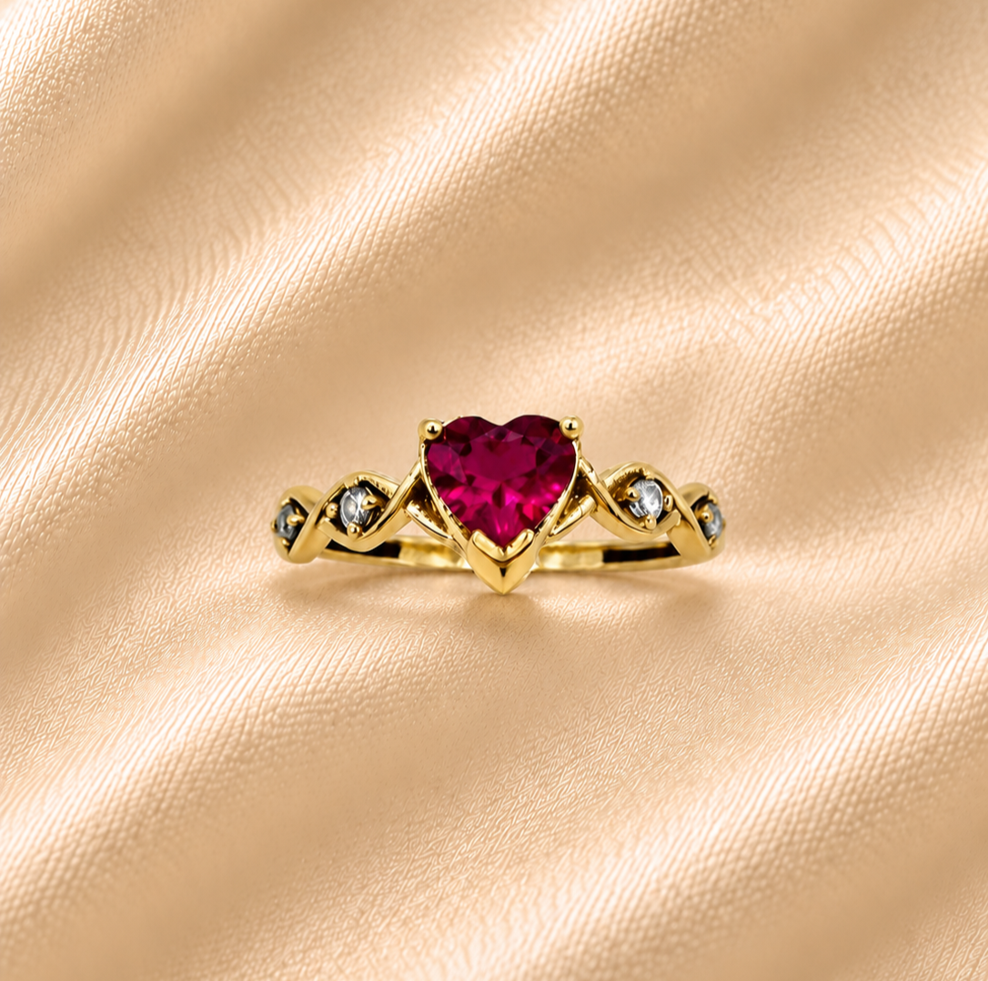 Anillo Corazón Oro 14kl
