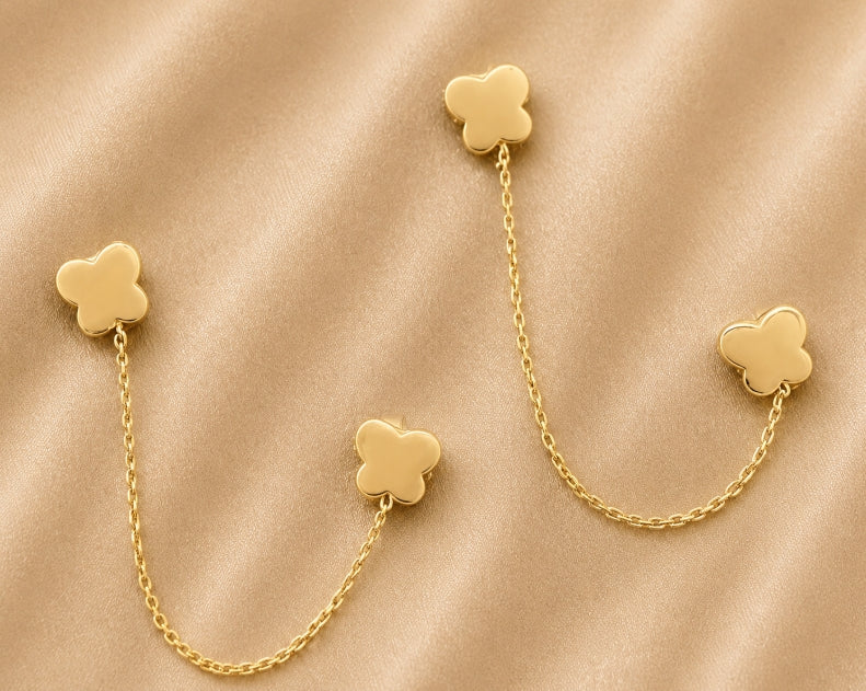 BUTTERFLY CHAIN EARRINGS