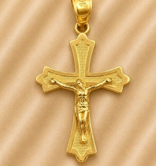 CROSS WITH CHRIST CHARM