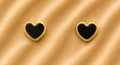 Zarcillo de Corazon Onix