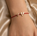 Pulsera Hilo con Corazones