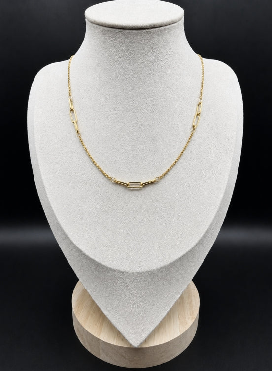 COMBINED PAPERCLIP AND DOUBLE CHAIN