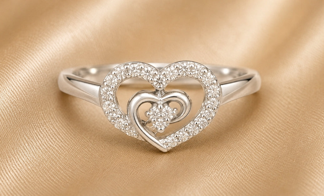 Anillo de Corazon con Circones